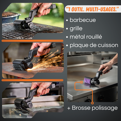 Brosse Électrique Ultra-Puissante pour Barbecue & Métal